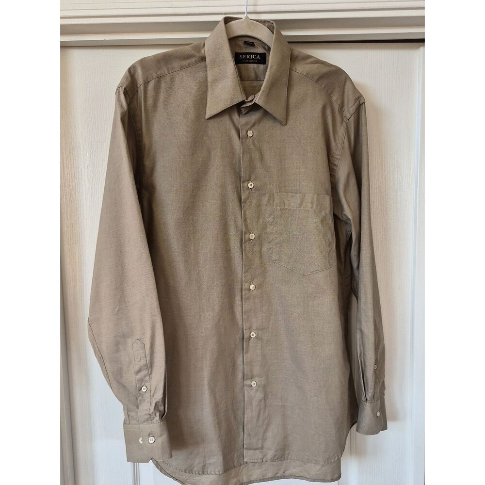 Serica Made In Italy 100% Cotton Sz 15 1/2- Large